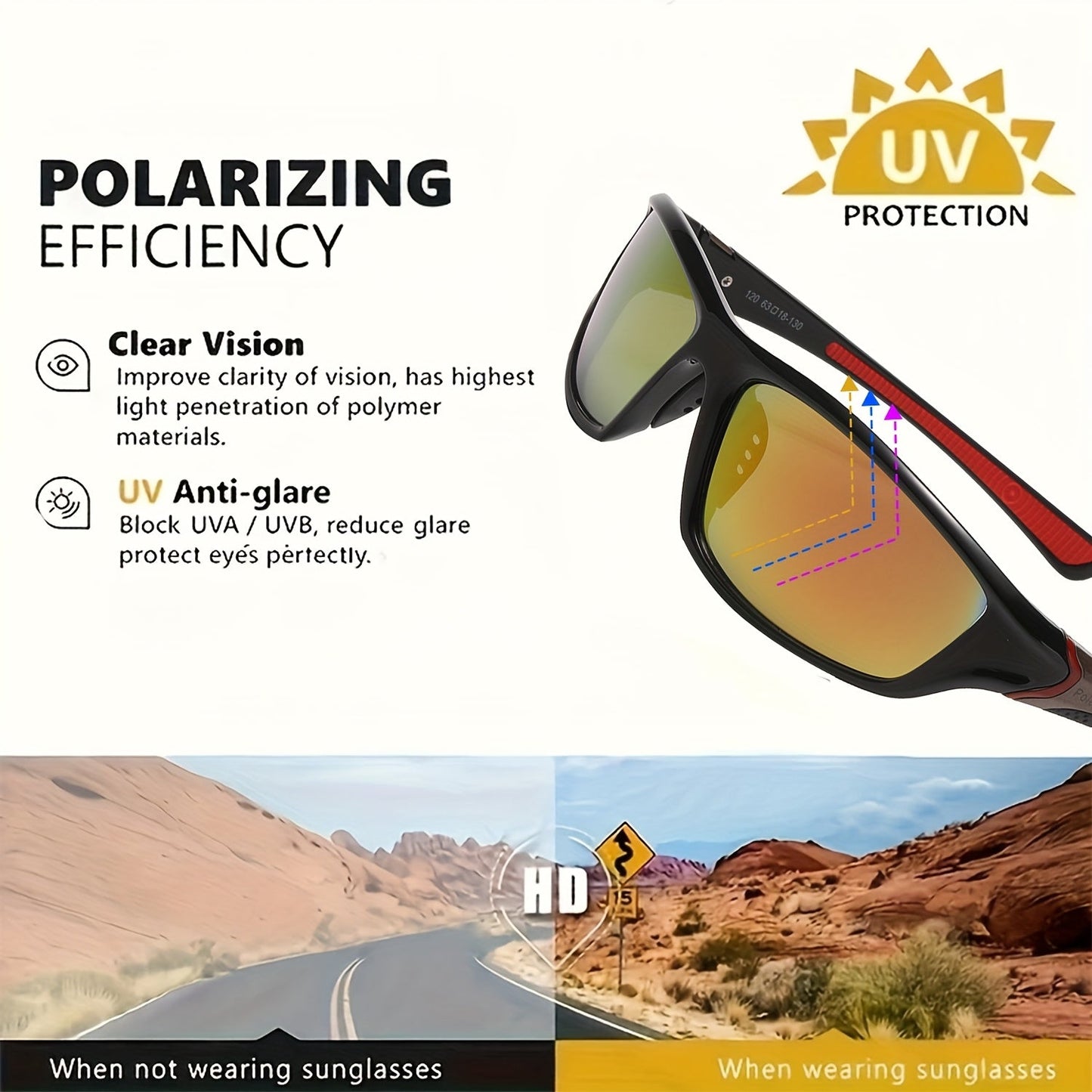 4 Pairs Polarized Sports Sunglasses UV400 Protection for Men & Women – Full Frame Fashion Eyewear for Cycling, Running, Fishing, Rock Climbing & Outdoor Travel, Polychrome