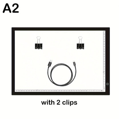 LED Light Pad A2 A3 A4 Adjustable Brightness Dual Light Strip Tracing Board Diamond Painting Sketching Drawing Art Light Box