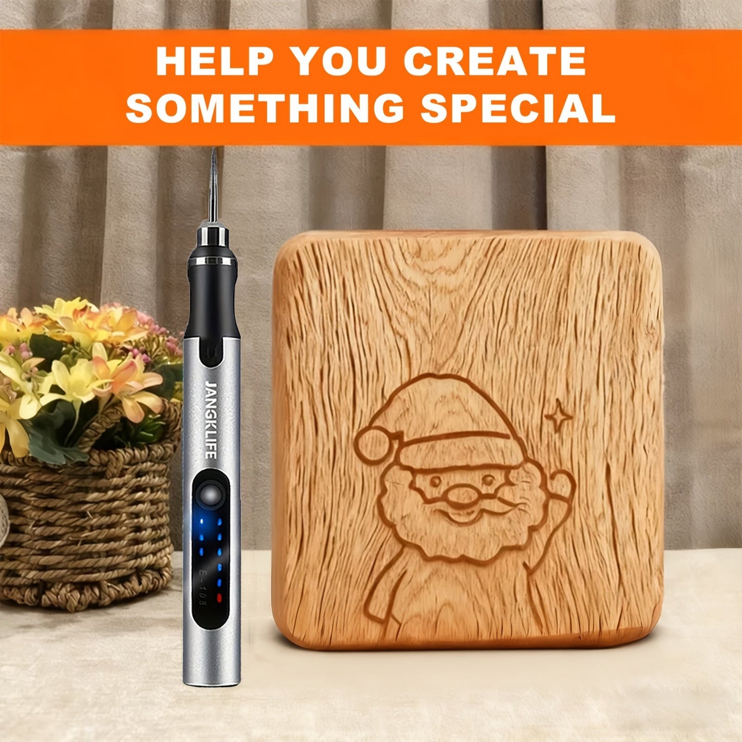 Cordless Rotary Tool Rechargeable Engraving Pen Adjustable Speed Electric Carving Pen for Wood Engraving Sanding Polishing Etching Grinding Cutting DIY Crafts Portable Handheld Hobby Tool