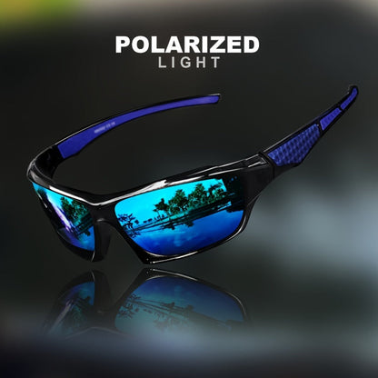 Polarized Sports Sunglasses with Color Changing Lenses – Anti-Glare Driving Eyewear, PC Frame AC Lens Full Rim Design, 6 Colors, UV Protection Fashion Glasses for Men & Women