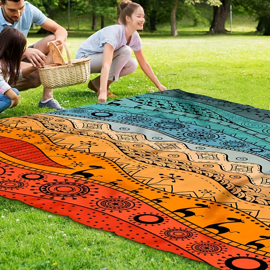 Sandproof Beach Blanket Oversized Up to 108x120 Inches – Quick Dry Lightweight Sand Free Mat for Beach Camping Picnic Travel, 8 Styles, Fits 2-10 Adults