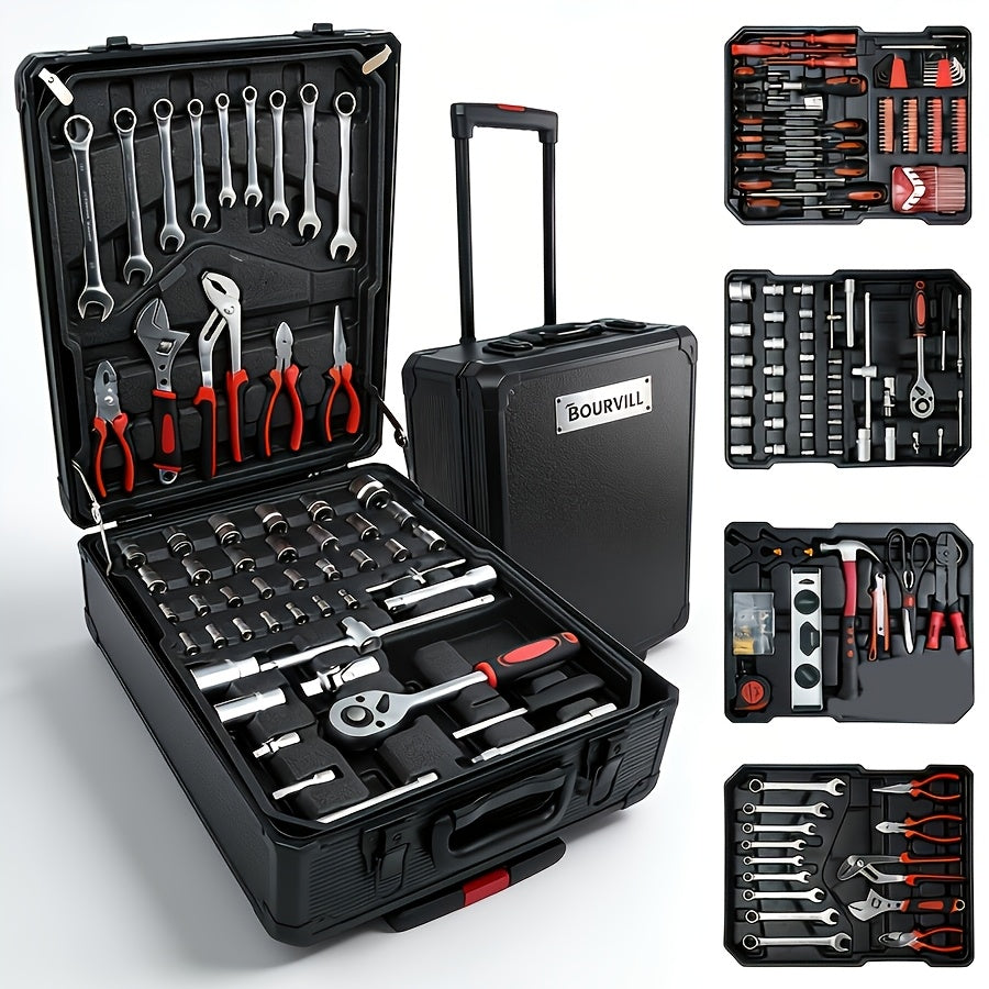 52-Piece Professional Tool Set for Home & Car Repair – Portable Toolbox Kit for DIY Enthusiasts, Mechanics & Professionals, Perfect Gift Idea