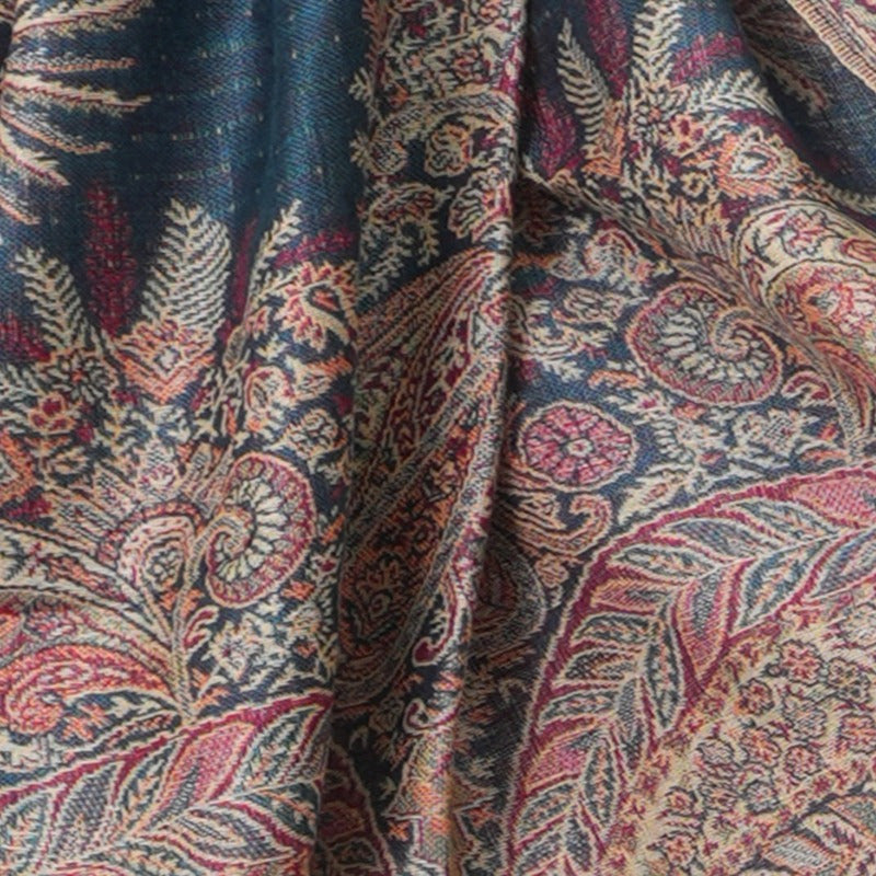 Phoenix Tail Paisley Pashmina Scarf – Thick Warm Wrap Shawl for Women, Luxurious Soft Fabric in 17 Vibrant Colors, Versatile for Formal Events, Everyday Wear & Gifting
