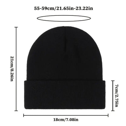 5-Pack Unisex Knit Beanie Hats for Men & Women - Warm Windproof Soft Acrylic Skull Caps for Winter Skiing Outdoors & Everyday, Lightweight Stretchy Cuffed Beanies Multipack, Great Gift