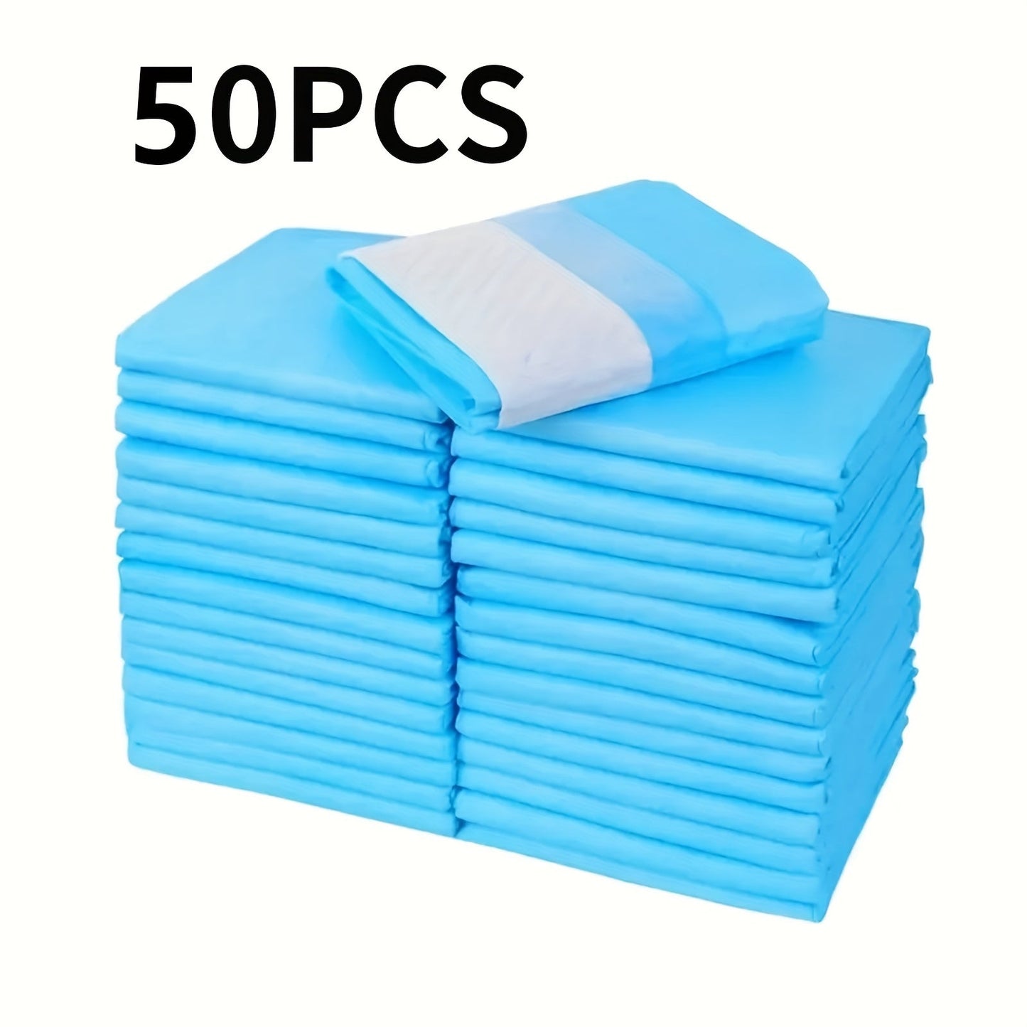 Super Absorbent Pet Pee Pads 23.62" x 23.62" – Bulk 50 to 400 Count Leak-Proof Disposable Training Pads for Dogs, Puppies, Cats & Rabbits, Odor Control, Great Value Pack