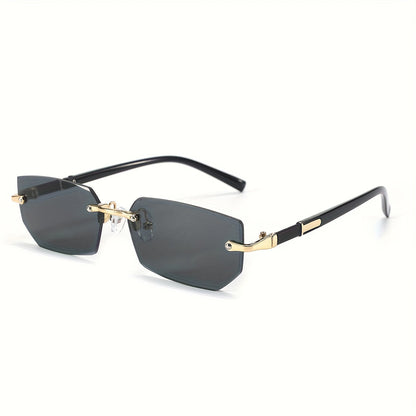 Frameless Gradient Sunglasses 5-Pack for Men & Women – No-Frame UV Eyewear in 5 Colors (Gray, Red, Blue, Black & Brown), Lightweight Casual Sunglasses for Daily Wear & Parties