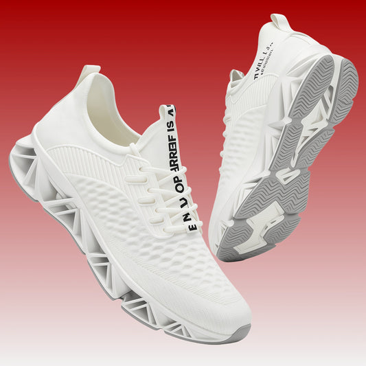 Men's Lightweight Breathable Running Shoes Non-Slip TPU Sole EVA Cushion Lace-Up Low Top Sneakers 3 Colors Sizes US 7.5-13 All-Season Wear-Resistant Training Casual Athletic Shoes