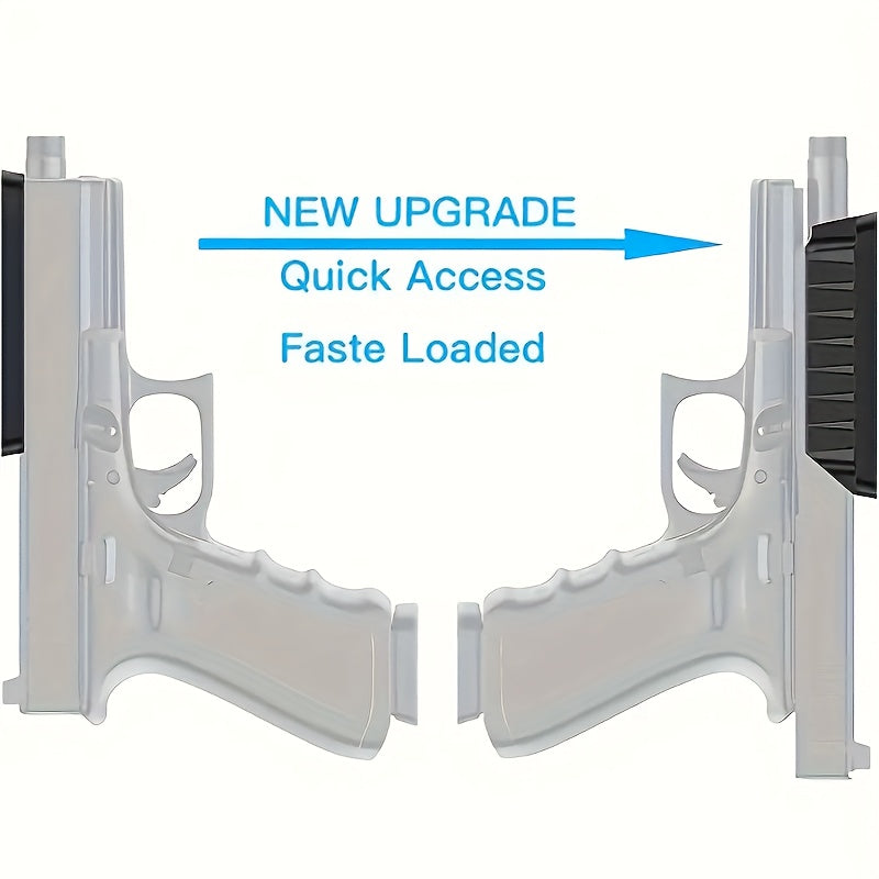 2-Pack Magnetic Gun Mount Concealed Pistol Holder – Strong Quick-Draw Magnet Gun Holster for Car, Truck, SUV, Desk, Bedside, Wall & Under Counter, Universal Handgun Magnetic Mount