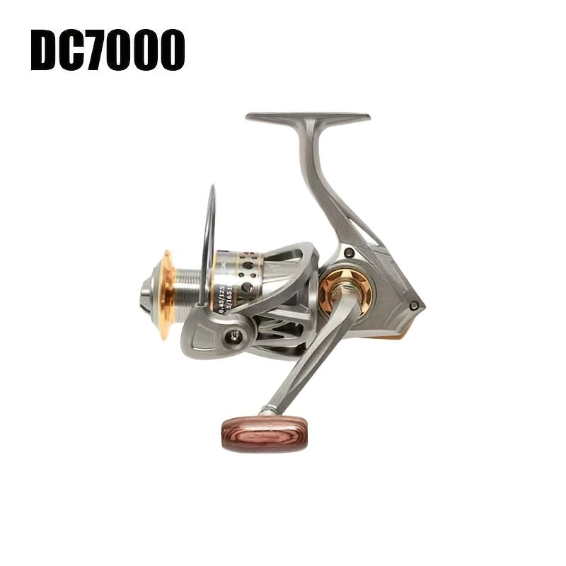 Metal Spinning Fishing Reel 5.2:1 Gear Ratio 22LB Max Drag - Aluminum Alloy Ambidextrous Reel for Freshwater Saltwater Bass Carp Fishing