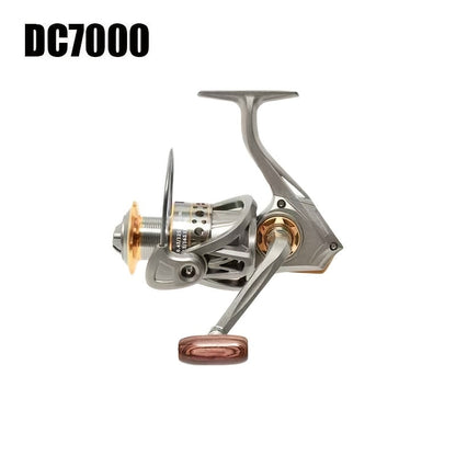 Metal Spinning Fishing Reel 5.2:1 Gear Ratio 22LB Max Drag - Aluminum Alloy Ambidextrous Reel for Freshwater Saltwater Bass Carp Fishing