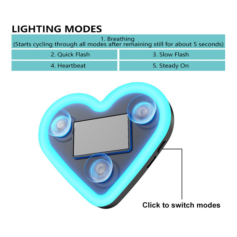 Car Interior LED Mood Lights – Heart & Flower Shaped Neon Ambient Light, USB Powered, Cute Car Window Decoration for Women Girls, Valentine's Day Car Accessories | Velora