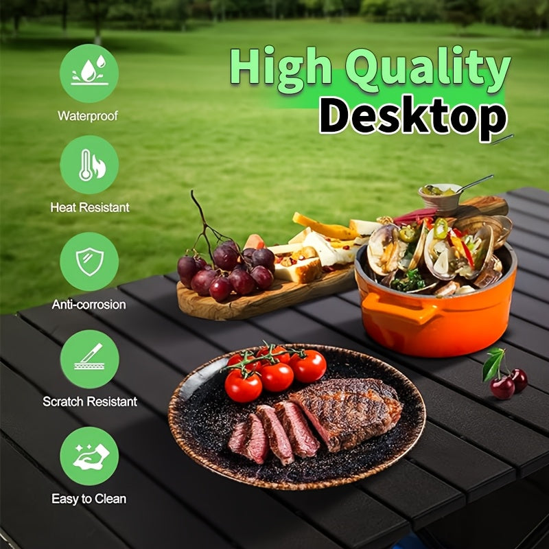 Folding Camping Table with Carry Bag – Lightweight Portable Outdoor Table 3 Sizes for Camping, Beach, Picnic, BBQ, Backyard, Boat & Travel, Easy Setup & Storage