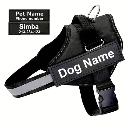 Personalized No-Pull Dog Harness with Custom Name & Phone Number – Heavy Duty Escape Proof Pet Vest for Training & Walking, Sizes XS to XXL, 12 Colors Available