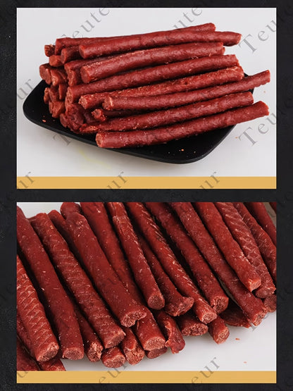 Premium Natural Beef Sticks Dog Treats – High Protein Grain-Free Beef Jerky & Molar Chews for Puppies, Adult Small Medium Large Dogs, Long-Lasting Training Rewards for All Breeds