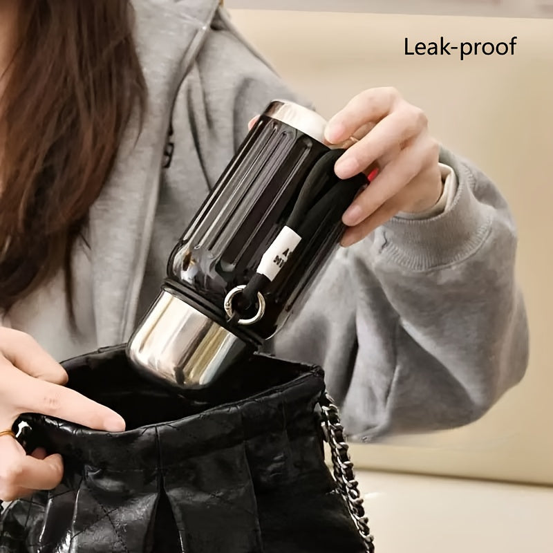 316 Stainless Steel Vacuum Insulated Thermos Cup Dopamine Color All Metal Water Bottle Keeps Drinks Hot and Cold for Work School Camping Sports Travel Portable Fashionable Tumbler Red Black Blue White