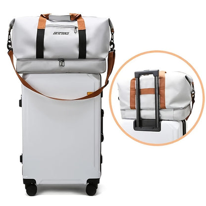 Women's Large Capacity Travel Bag with Dry Wet Separation – Gym Yoga Fitness Duffel Bag, Weekend Overnight Tote Handbag for Travel, Leisure & Outdoor, Multiple Color Sets Available