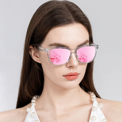 KALIYADI Women's Polarized Sunglasses 3-Pack – Trendy Fashion Shades for Shopping Street Photography Decoration, UV Protection Stylish Eyewear Gift Set in Multiple Color Combinations