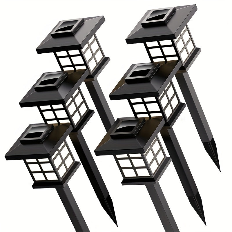 Solar Outdoor Garden Lights 6/12/24 Pack IP44 Waterproof | Warm White Colorful LED Landscape Pathway Lights for Yard Courtyard Patio Holiday Decoration – Auto On/Off
