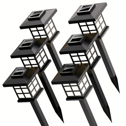Solar Outdoor Garden Lights 6/12/24 Pack IP44 Waterproof | Warm White Colorful LED Landscape Pathway Lights for Yard Courtyard Patio Holiday Decoration – Auto On/Off