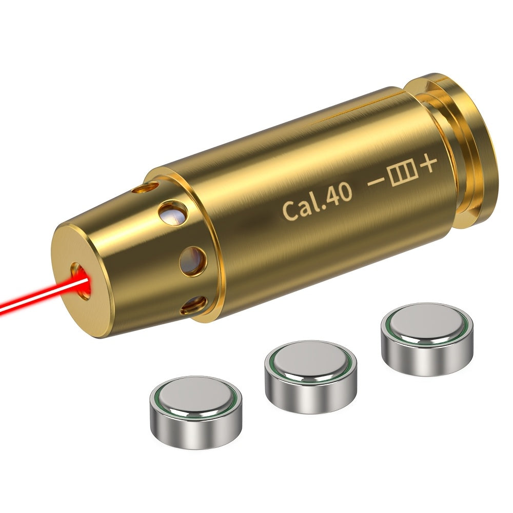 Laser Bore Sight Multi-Caliber Kit for 9mm 45ACP 223REM 308WIN 380ACP 38SPL 12GA – High-Precision Red Laser Boresighter for Rifles & Pistols, Easy Install, Includes 2 Battery Sets