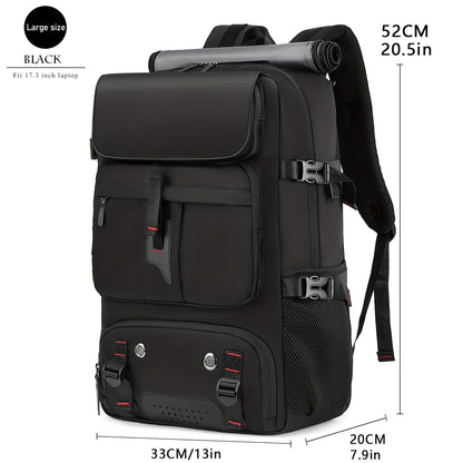 Large Laptop Backpack with Shoe Compartment – Multi-Functional Travel Backpack for Men & Women, Business, College & Carry-On Bag with USB Charging Port, Waterproof, Fits 15.6" Laptop