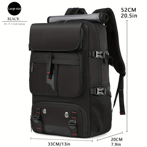 Large Laptop Backpack with Shoe Compartment – Multi-Functional Travel Backpack for Men & Women, Business, College & Carry-On Bag with USB Charging Port, Waterproof, Fits 15.6" Laptop