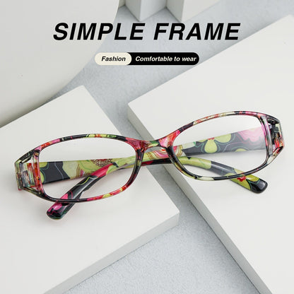 9-Pack Floral Square Frame Fashion Reading Glasses – Unisex Hollow Design, Wide Temple, Classic Color Mix, Strengths +1.0 to +4.0, Bulk Multi-Pack Readers for Women & Men