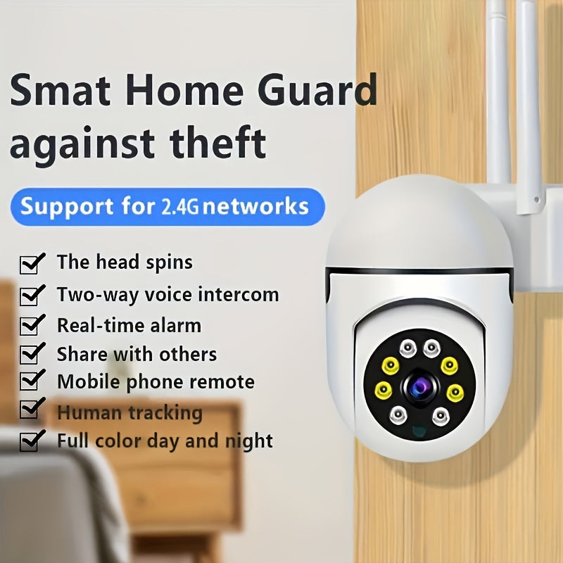 4-Pack Y05S 1080P 5G WiFi Security Camera – AI Motion Tracking 360° PTZ Color Night Vision Two-Way Audio Spotlight & Alarm IP54, Cloud & SD Card Storage, Indoor Outdoor Home Security Monitoring