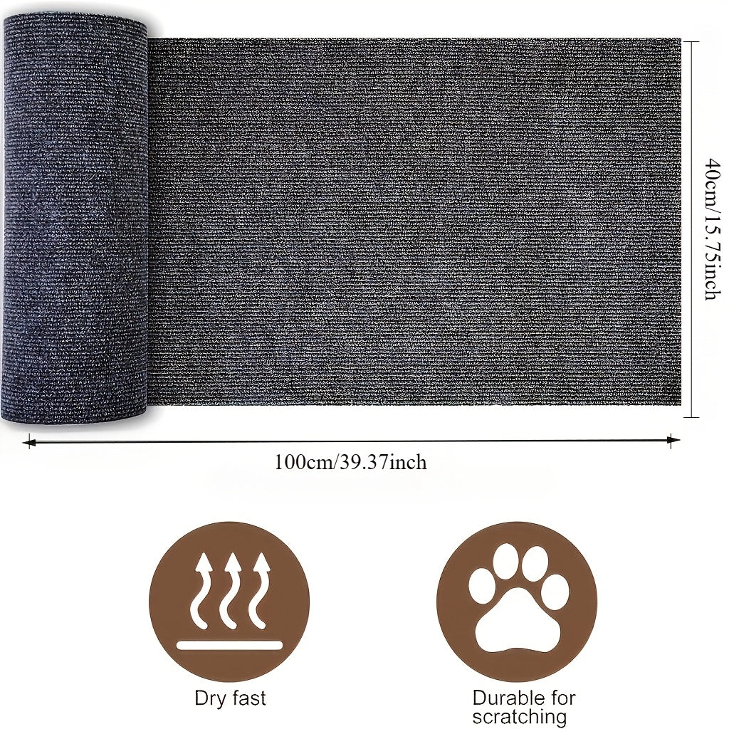 Self-Adhesive Cat Scratching Pad for Wall & Sofa – Durable Furniture Protector Scratch Board, Easy Peel & Stick, Long-Lasting Protection for Small & Large Indoor Cats, Great Holiday Gift