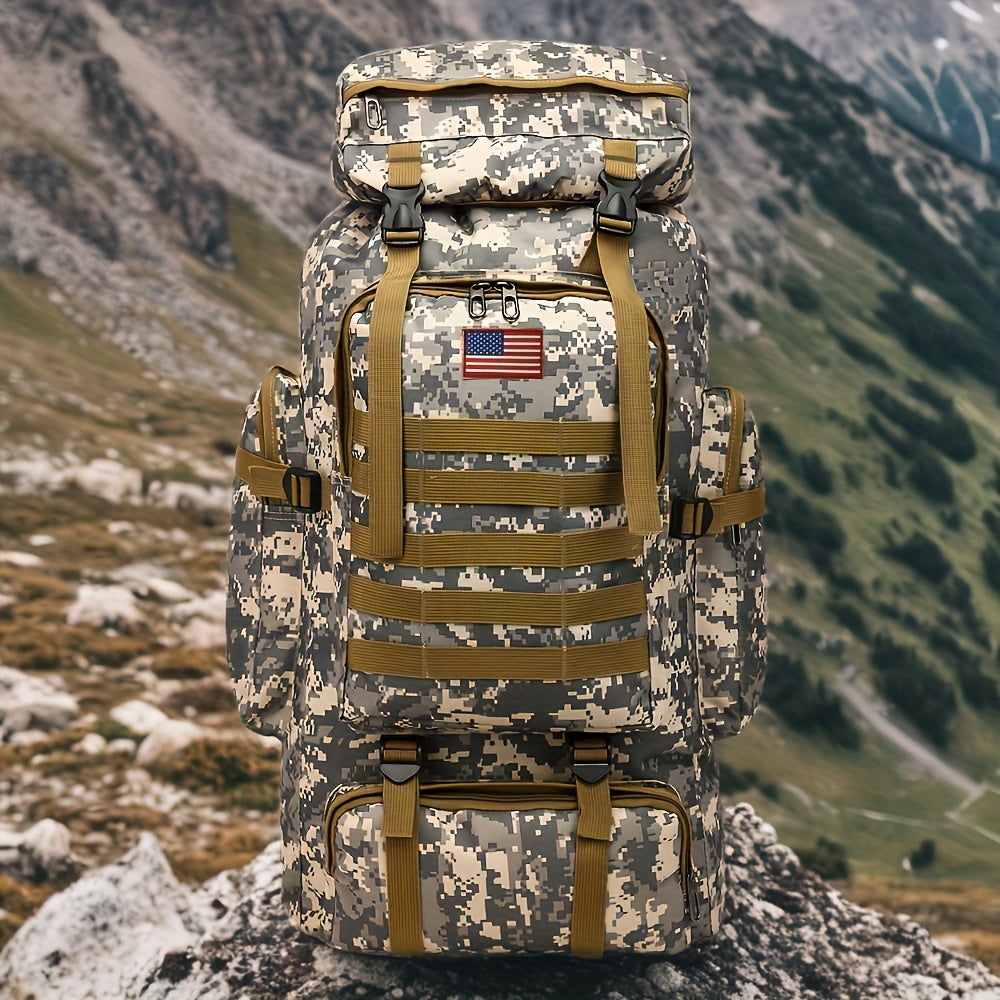 21 Gal Tactical Hiking Backpack 3-Day Assault Pack – Unisex MOLLE Oxford Fabric DIY Adjustable System for Hiking Camping Hunting Travel & Sports, 6 Colors
