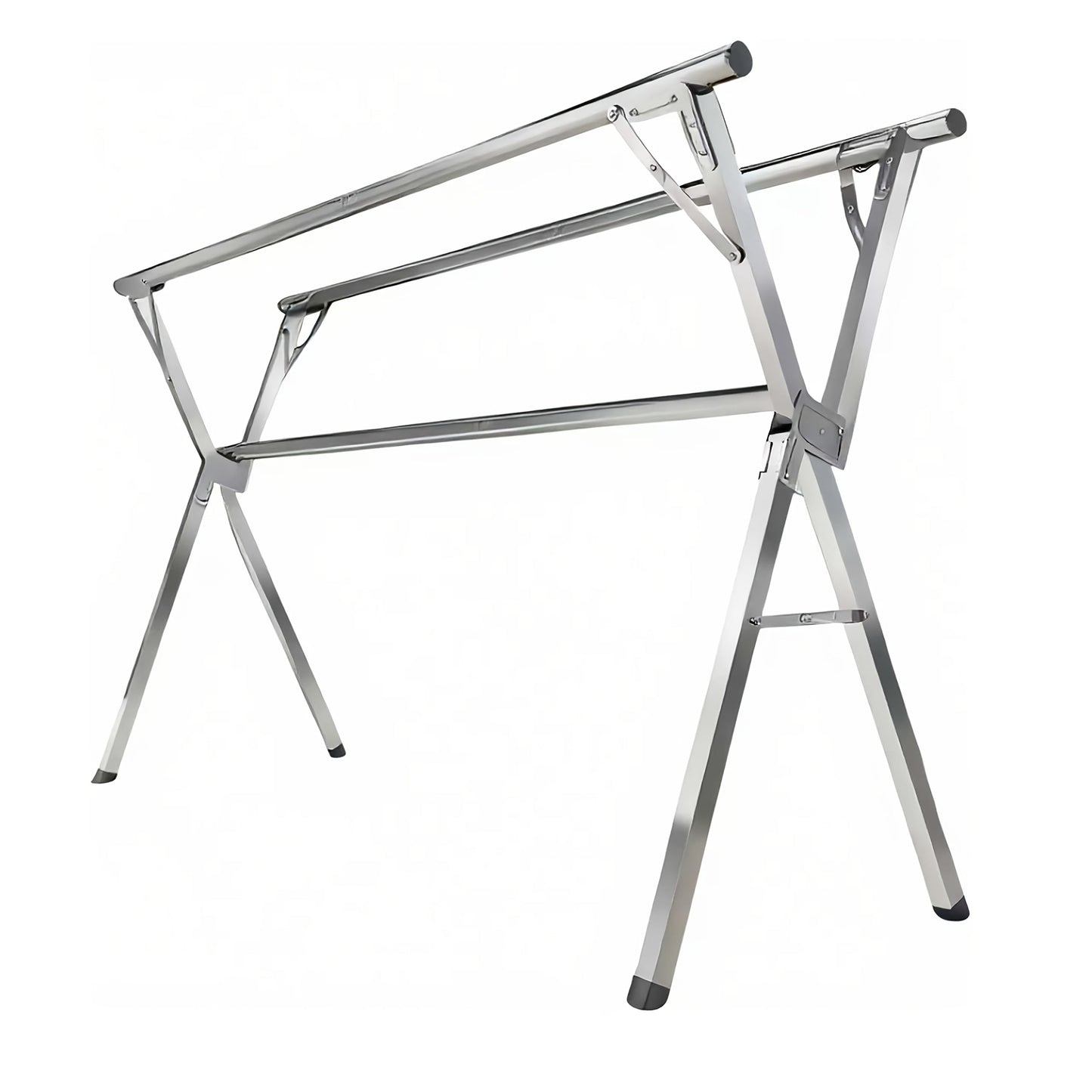 Collapsible Clothes Drying Rack – Heavy Duty Stainless Steel Laundry Drying Rack for Indoor & Outdoor Use, Adjustable Clothesline Rack with Clips, 63" & 79" Sizes