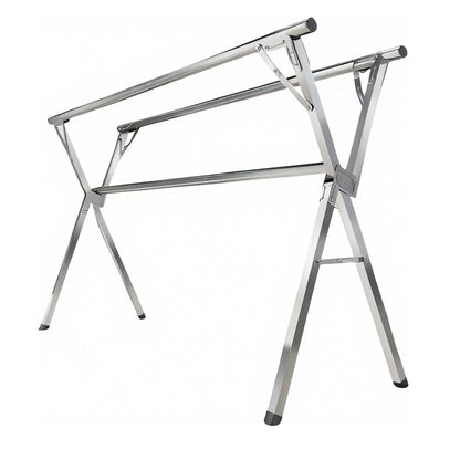 Collapsible Clothes Drying Rack – Heavy Duty Stainless Steel Laundry Drying Rack for Indoor & Outdoor Use, Adjustable Clothesline Rack with Clips, 63" & 79" Sizes