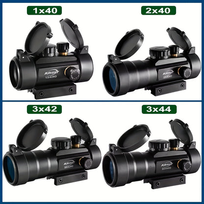 Knight Tactical Red Green Dot Sight Scope – 3x44 & 1x40 Riflescope for Hunting & Shooting, Fits 11mm/20mm Rail, Aluminum Alloy, Battery Powered, Durable Optical Sight