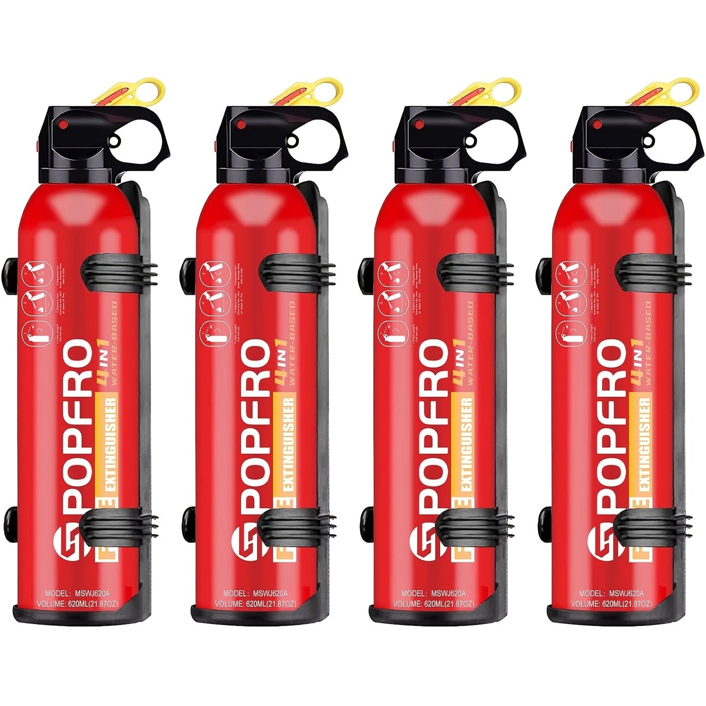 4-in-1 Portable Fire Extinguisher Spray for Home, Kitchen, Garage & Car – Covers Electrical, Textile & Oil Fires, Non-Toxic, Easy to Clean, Wall-Mountable Fire Safety Tool