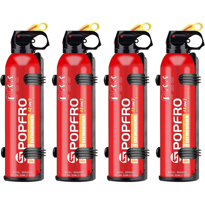 4-in-1 Portable Fire Extinguisher Spray for Home, Kitchen, Garage & Car – Covers Electrical, Textile & Oil Fires, Non-Toxic, Easy to Clean, Wall-Mountable Fire Safety Tool