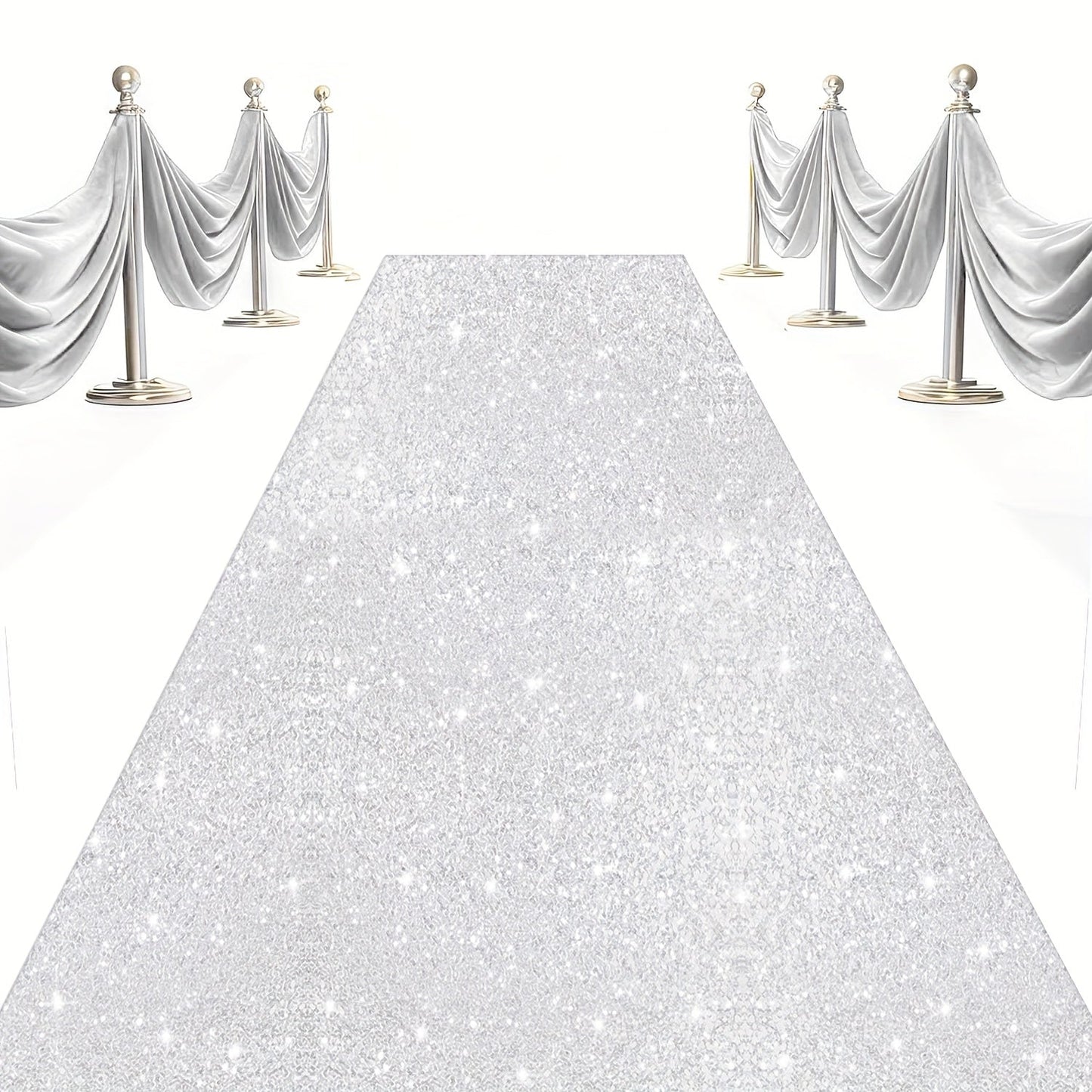 Sequin Aisle Runner 2x15FT Glitter Wedding Carpet Runner 12 Colors for Wedding Ceremony Bridal Shower Party Decoration Outdoor Indoor