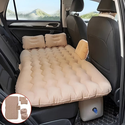 Inflatable Car Mattress for Backseat Sleeping Portable PVC Car Bed for SUV Truck Camping Road Trip Travel Fits Most Vehicles Outdoor Picnic Cushion Bed Blue Gray Beige Black