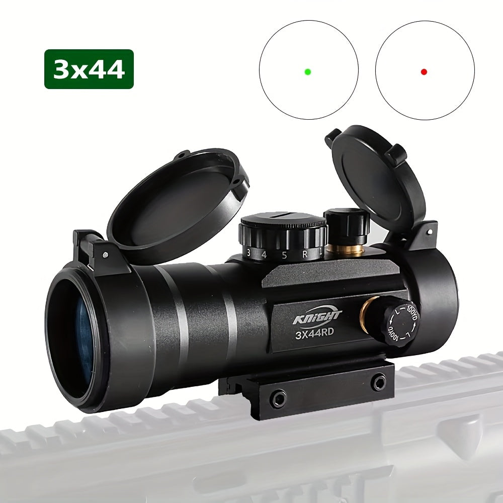 Knight Tactical Red Green Dot Sight Scope – 3x44 & 1x40 Riflescope for Hunting & Shooting, Fits 11mm/20mm Rail, Aluminum Alloy, Battery Powered, Durable Optical Sight