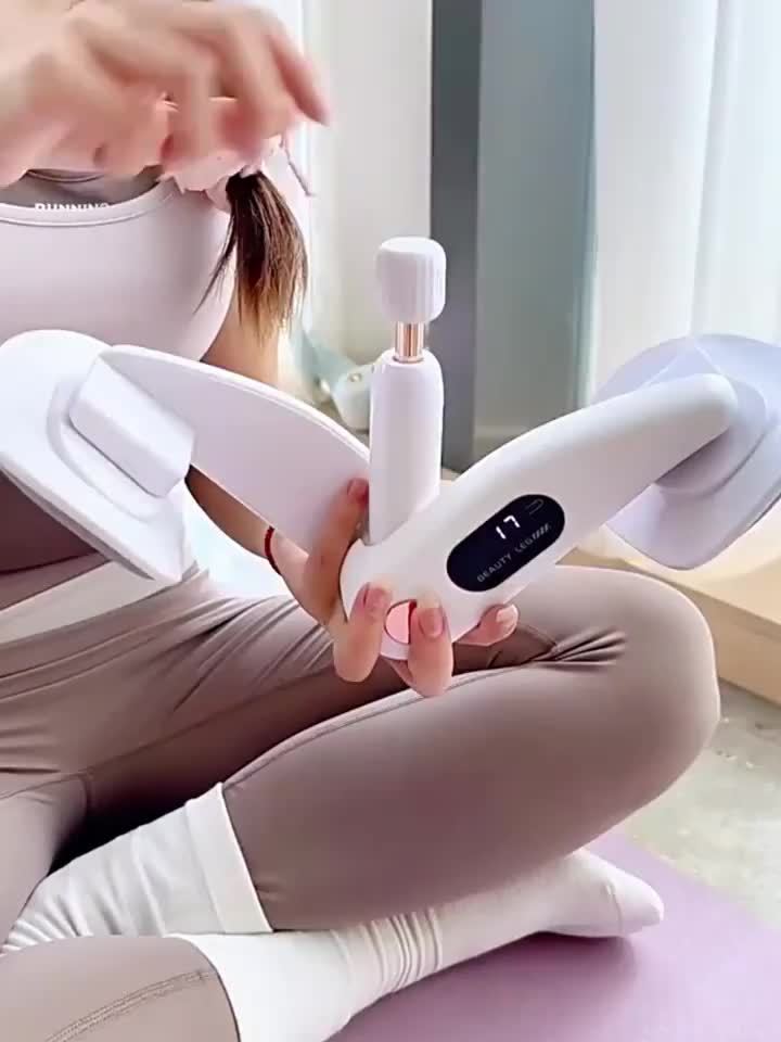Pelvic Floor Trainer & Smart Hip Thigh Exerciser with Rep Counter – Adjustable Resistance Inner Thigh Toner, Glute Strengthener & Kegel Exercise Machine for Women Home Gym Workout