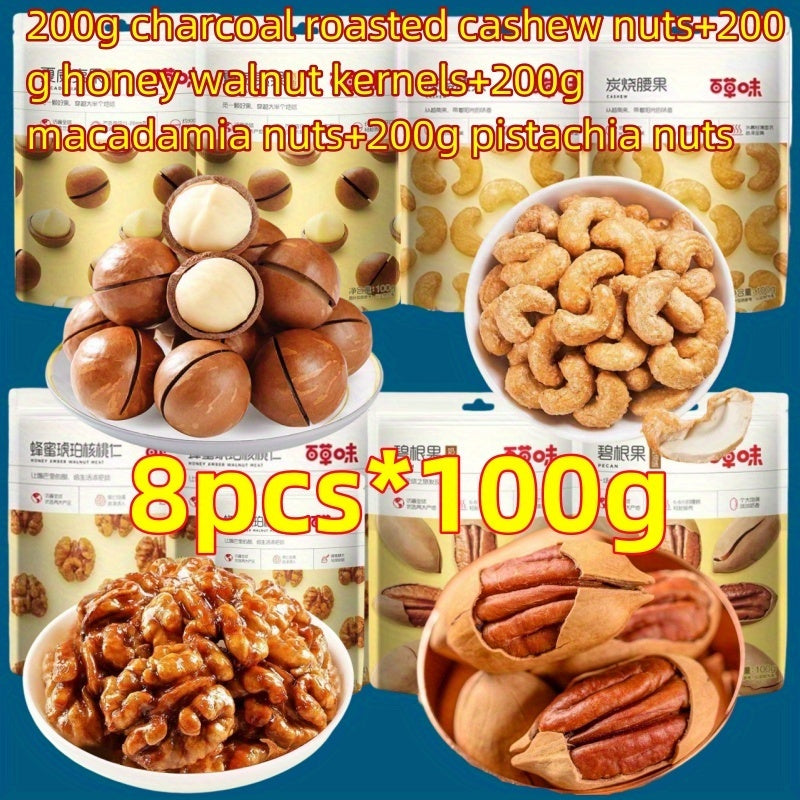Premium Mixed Nuts Gift Snack Pack Cashews Walnuts Macadamia Pistachios Pecans 6 Combo Options 600g-800g Healthy Snack Gift