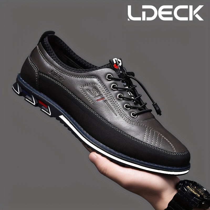 Men's High Top Business Casual Dress Shoes – Lace-Up Formal Oxford Sneakers for Office & Suit, 13 Colors, US Sizes 6.5–13.5