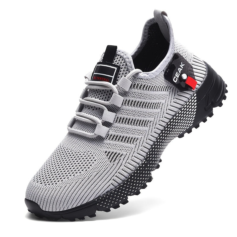 Men's Breathable Mesh Sneakers – Lightweight Non-Slip Low-Cut Athletic Shoes for Running, Jogging, Gym, Outdoor Sports & Daily Casual Wear, Sizes US 6.5–13.5