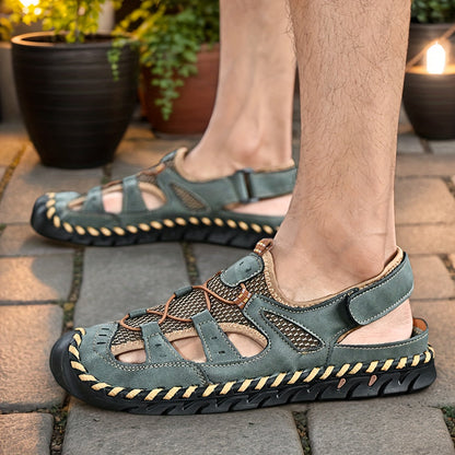 Men's Closed Toe Water Sandals - Non-Slip Quick-Drying Sports Sandals for Beach, Walking and Outdoor Activities, Breathable Soft Sole, Available in 4 Colors, Sizes US 5 to 12.5
