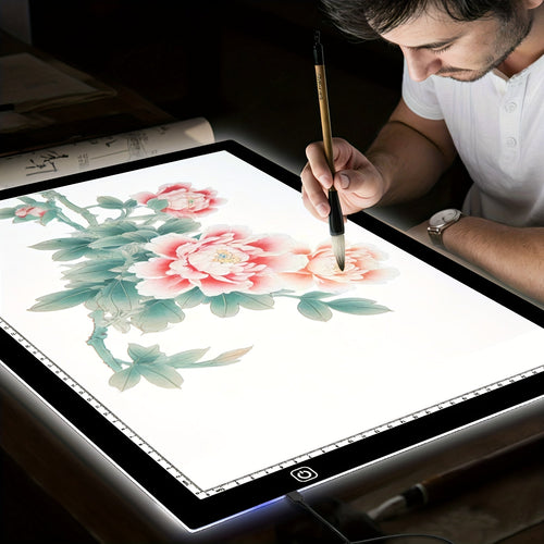 LED Light Pad A2 A3 A4 Adjustable Brightness Dual Light Strip Tracing Board Diamond Painting Sketching Drawing Art Light Box