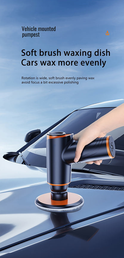 100W Cordless Car Polisher & Waxing Machine – Rechargeable Wireless Buffer for Scratch Repair, Car Detailing & Waxing, Portable Compact Polisher for Car Enthusiasts