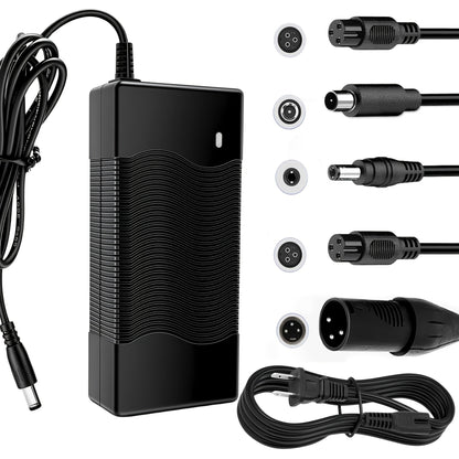 42V 2A Fast Charger Compatible with Gotrax GXL V2 S2 Electric Scooter, 36V Lithium Battery Charger for Hoverboard Self-Balancing Scooter, LED Indicator Safe Charging Power Adapter – Not for Lead-Acid