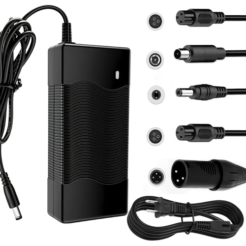 42V 2A Fast Charger Compatible with Gotrax GXL V2 S2 Electric Scooter, 36V Lithium Battery Charger for Hoverboard Self-Balancing Scooter, LED Indicator Safe Charging Power Adapter – Not for Lead-Acid