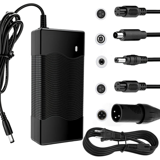 42V 2A Fast Charger Compatible with Gotrax GXL V2 S2 Electric Scooter, 36V Lithium Battery Charger for Hoverboard Self-Balancing Scooter, LED Indicator Safe Charging Power Adapter – Not for Lead-Acid