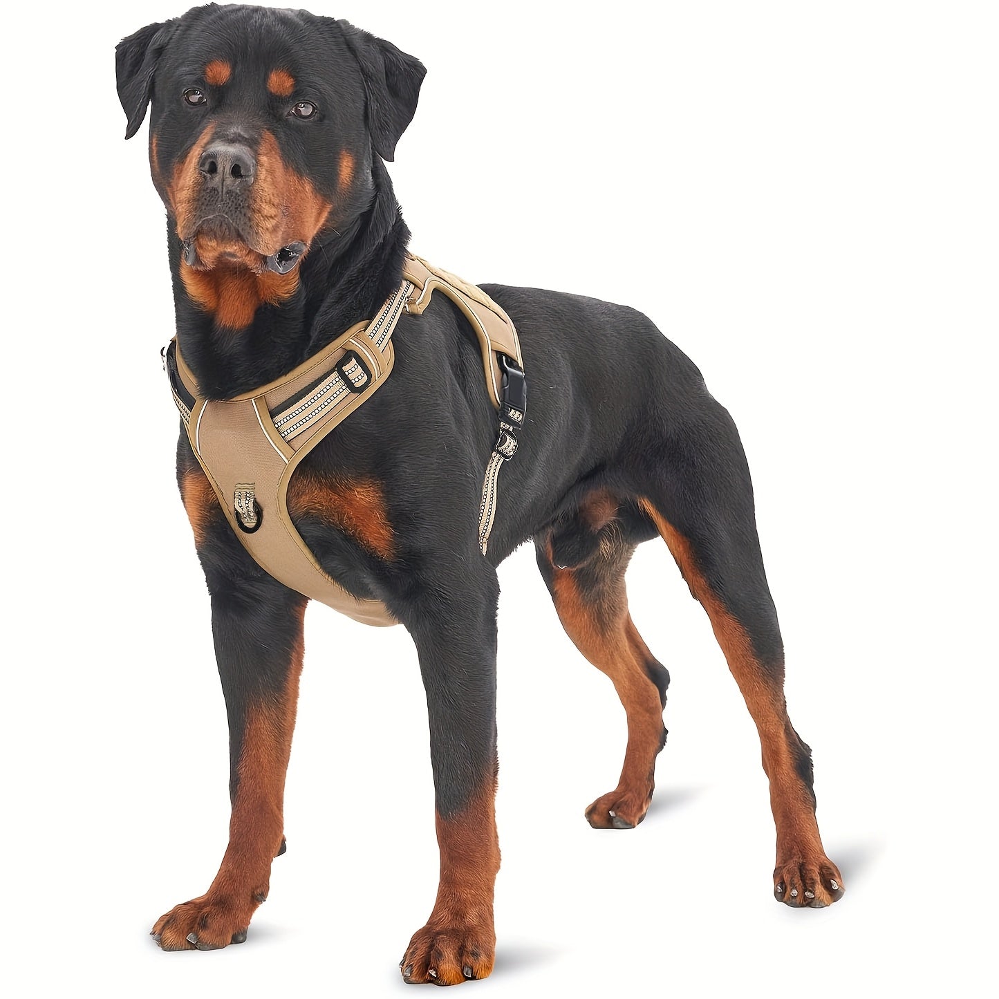 Reflective No-Pull Dog Harness with Control Handle – Military Tactical Vest for Training & Service Dogs, Sizes S-XL, Durable Polyester, Adjustable Fit for Medium & Large Dogs