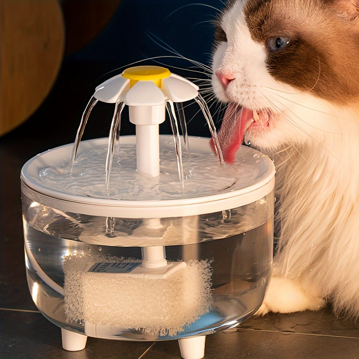 Pet Water Fountain 50oz Quiet USB-Powered BPA-Free - Automatic Drinking Fountain for Cats and Small Animals, Easy to Clean, No Battery Required, Continuous Fresh Filtered Water Dispenser